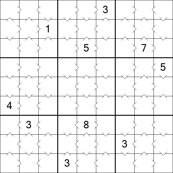 Greater Than Sudoku - Simple