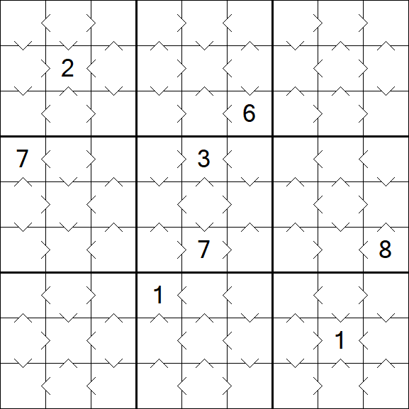 Greater Than Sudoku - Easy