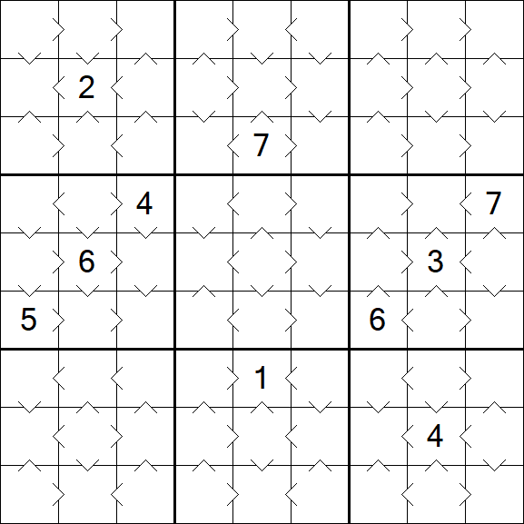 Greater Than Sudoku - Einfach