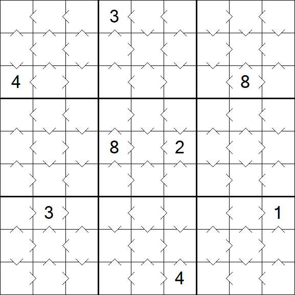Greater Than Sudoku - Einfach