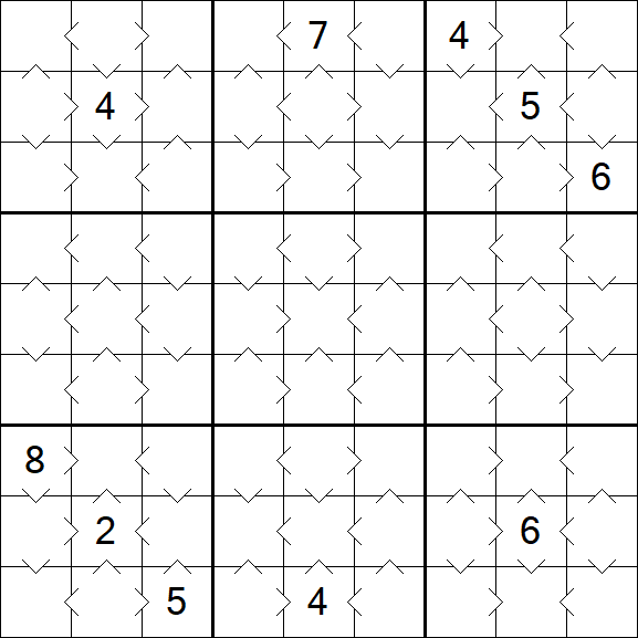 Greater Than Sudoku - Simple