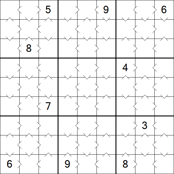 Greater Than Sudoku - Simple