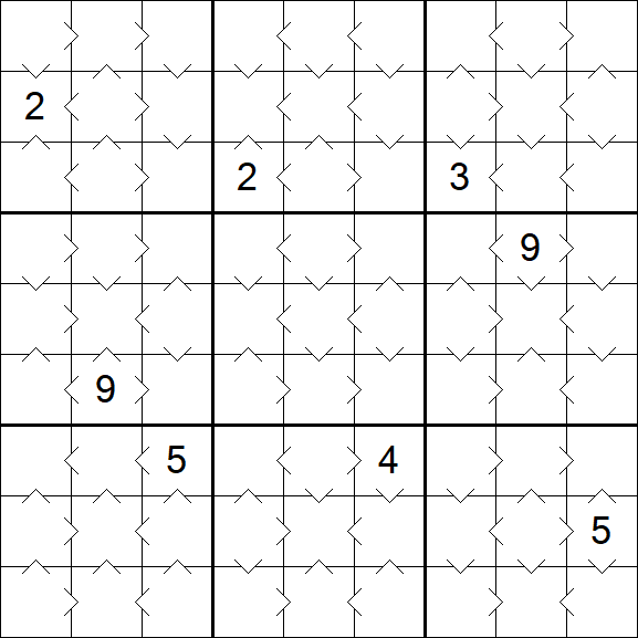 Greater Than Sudoku - Einfach