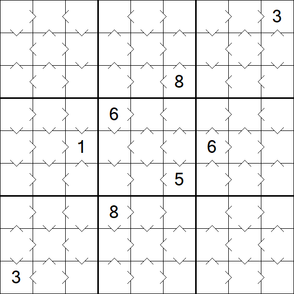 Greater Than Sudoku - Simple