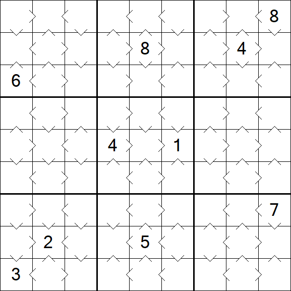 Greater Than Sudoku - Simple