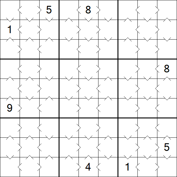 Greater Than Sudoku - Simple