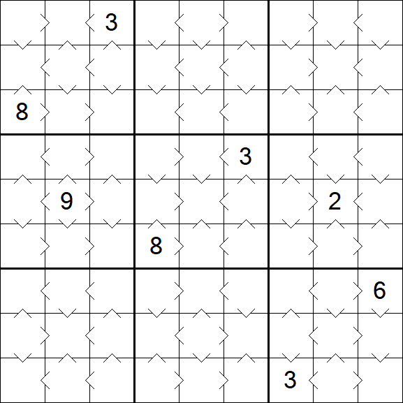Greater Than Sudoku - Simple
