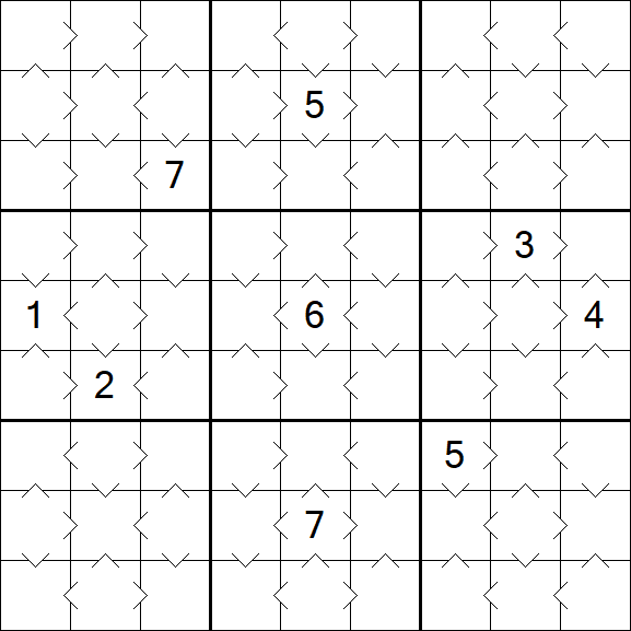 Greater Than Sudoku - Simple