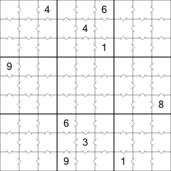 Greater Than Sudoku - Simple