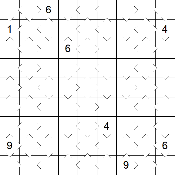 Greater Than Sudoku - Simple