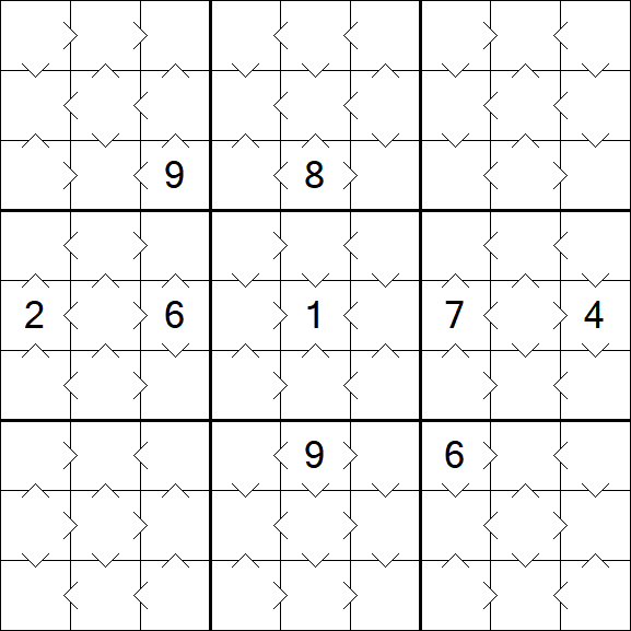 Greater Than Sudoku - Simple