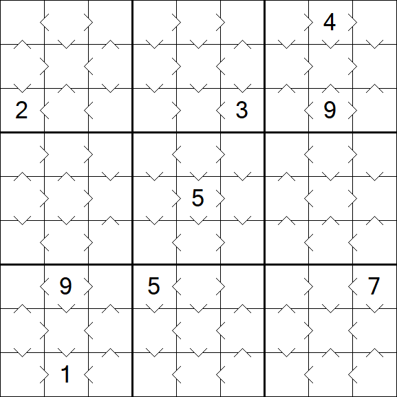 Greater Than Sudoku - Simple