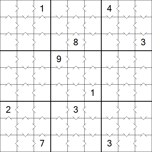 Greater Than Sudoku - Simple