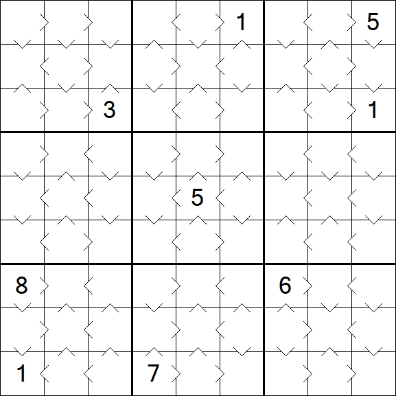Greater Than Sudoku - Fácil
