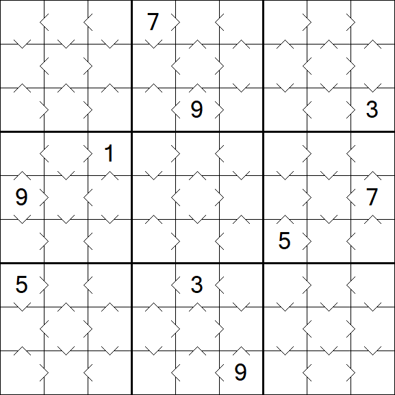 Greater Than Sudoku - Simple