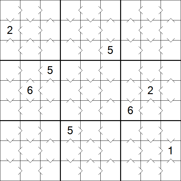 Greater Than Sudoku - Simple