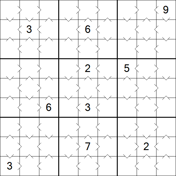 Greater Than Sudoku - Simple