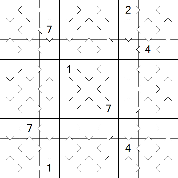 Greater Than Sudoku - Simple
