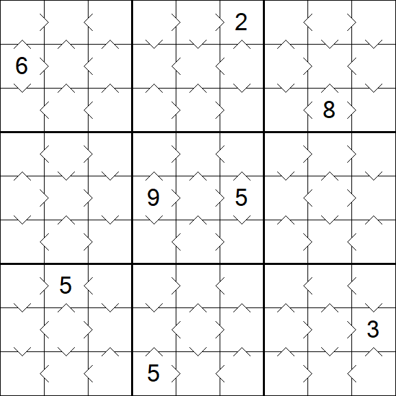 Greater Than Sudoku - Simple