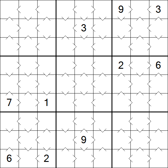 Greater Than Sudoku - Simple