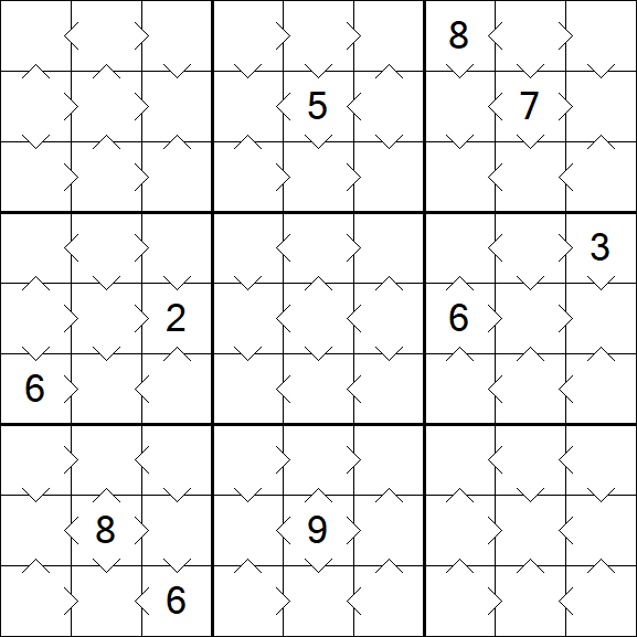 Greater Than Sudoku - Simple