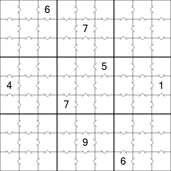Greater Than Sudoku - Simple