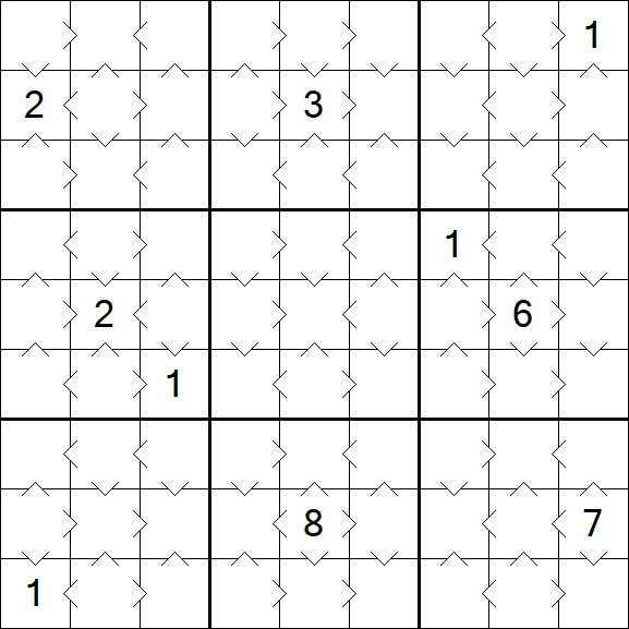 Greater Than Sudoku - Simple