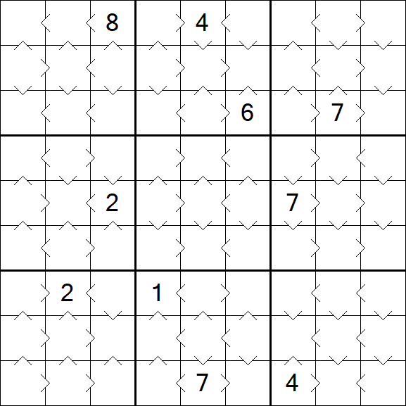 Greater Than Sudoku - Simple
