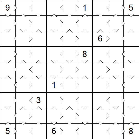 Greater Than Sudoku - Simple