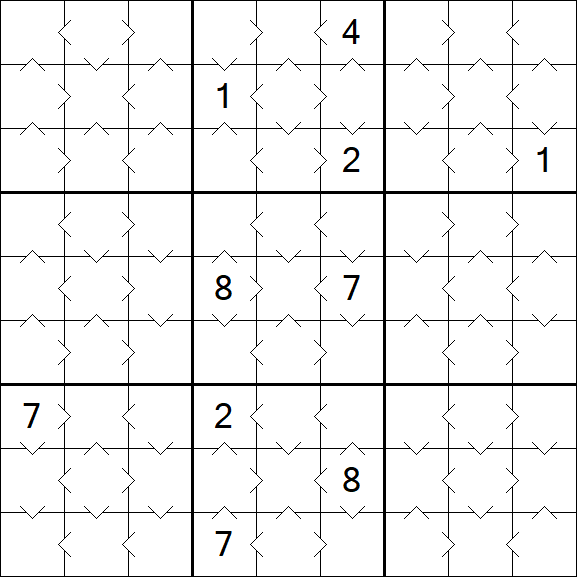 Greater Than Sudoku - Simple