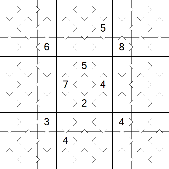 Greater Than Sudoku - Simple