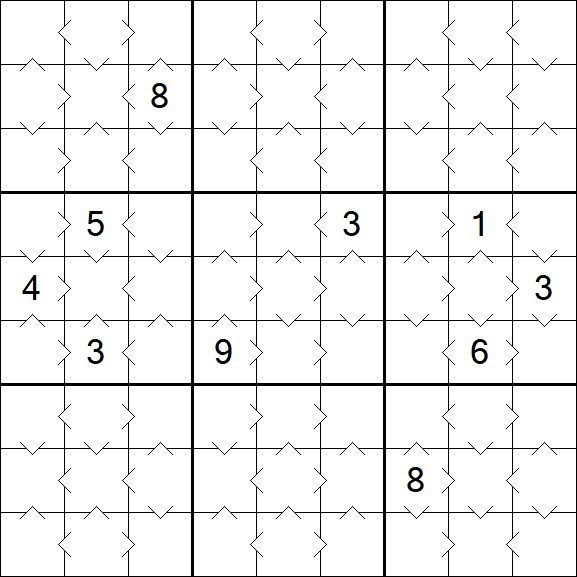 Greater Than Sudoku - Simple