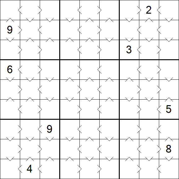 Greater Than Sudoku - Simple