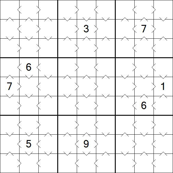 Greater Than Sudoku - Simple