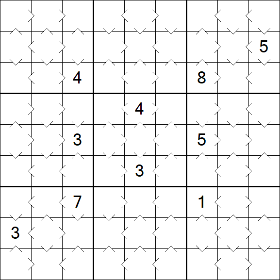 Greater Than Sudoku - Simple