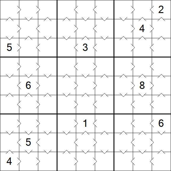 Greater Than Sudoku - Simple