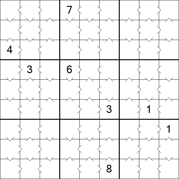 Greater Than Sudoku - Simple