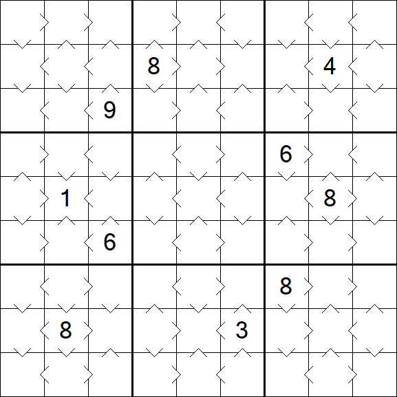 Greater Than Sudoku - Simple