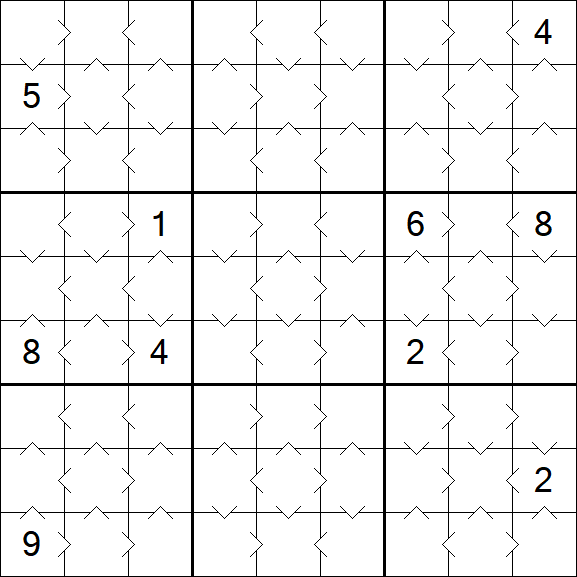 Greater Than Sudoku - Simple