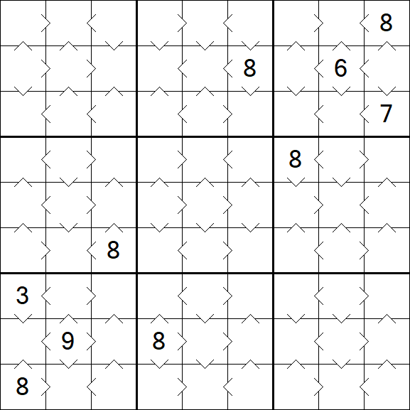 Greater Than Sudoku - Simple