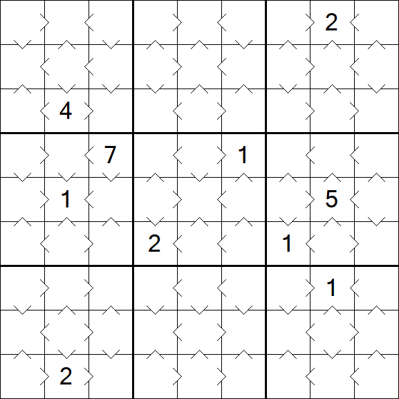 Greater Than Sudoku - Easy