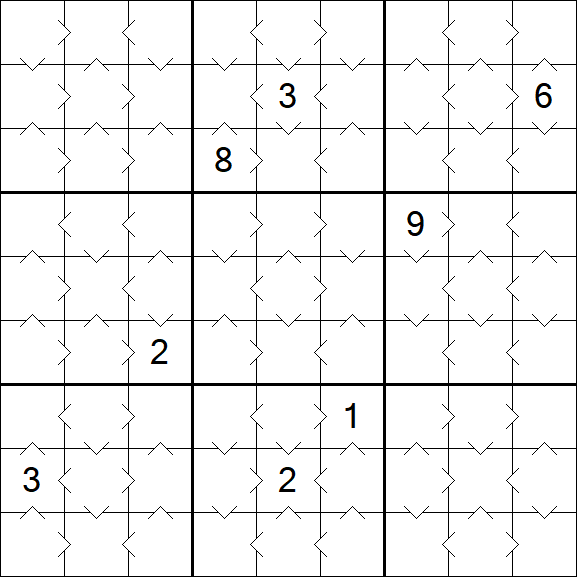 Greater Than Sudoku - Easy