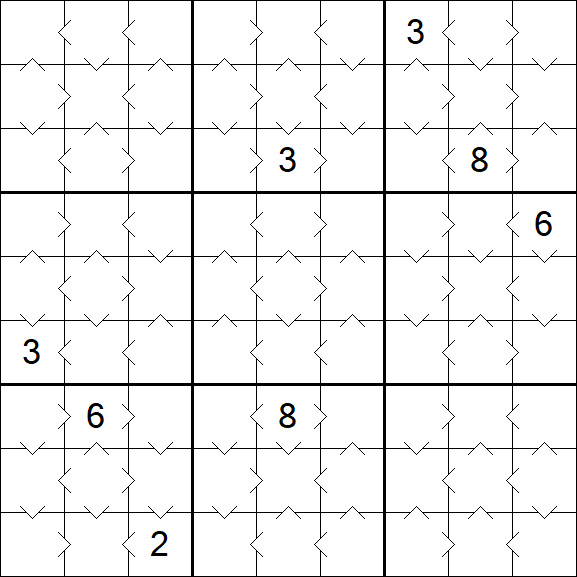 Greater Than Sudoku - Easy