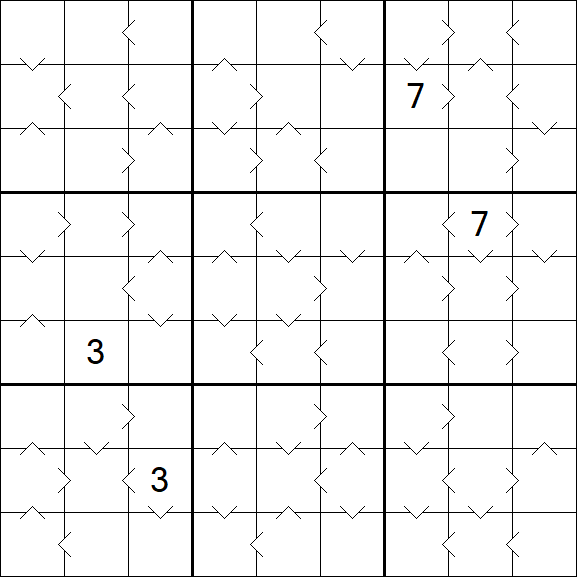 Greater Than Sudoku - Schwierig