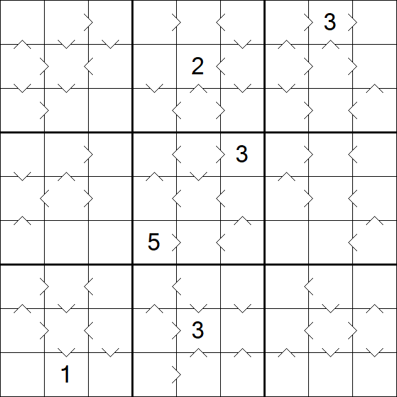 Greater Than Sudoku - Difícil