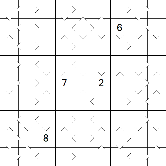 Greater Than Sudoku - Difícil