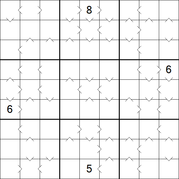 Greater Than Sudoku - Difícil