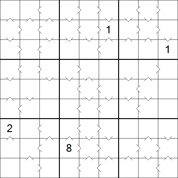 Greater Than Sudoku - Difícil
