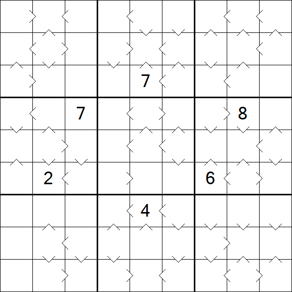 Greater Than Sudoku - Difícil