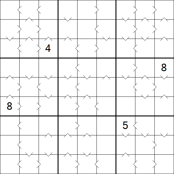 Greater Than Sudoku - Difícil